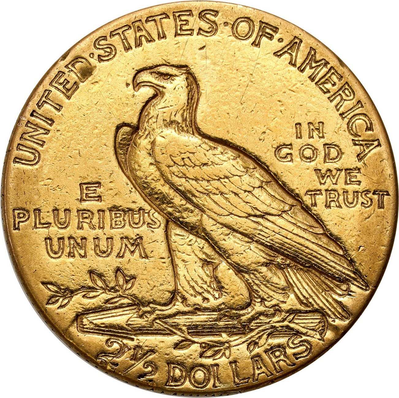 USA. Złote 2 1/2 dolara 1913 Indianin